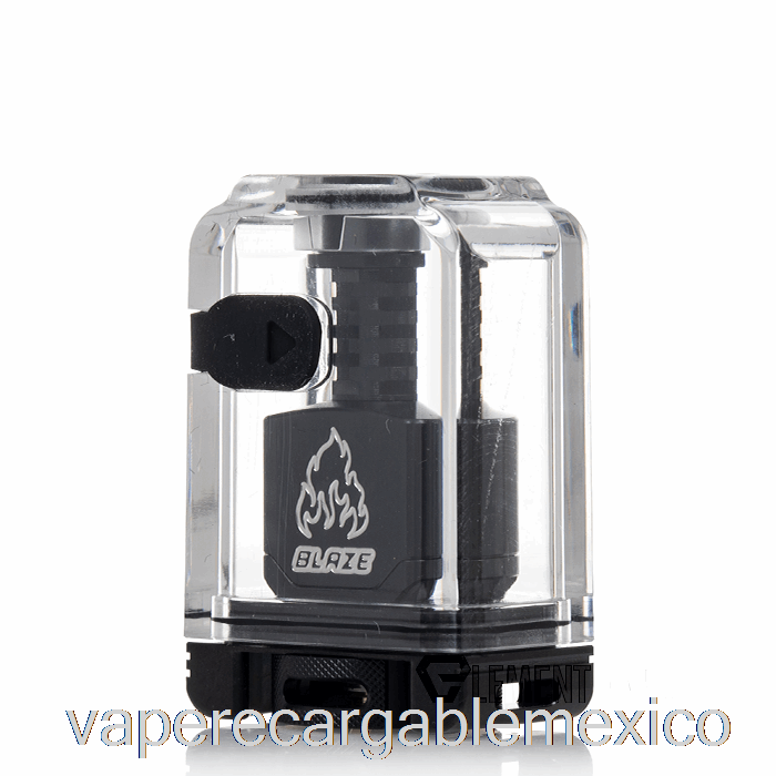 Vape Recargable Thunderhead Creaciones Blaze Bridge Boro Tanque Plata Negro